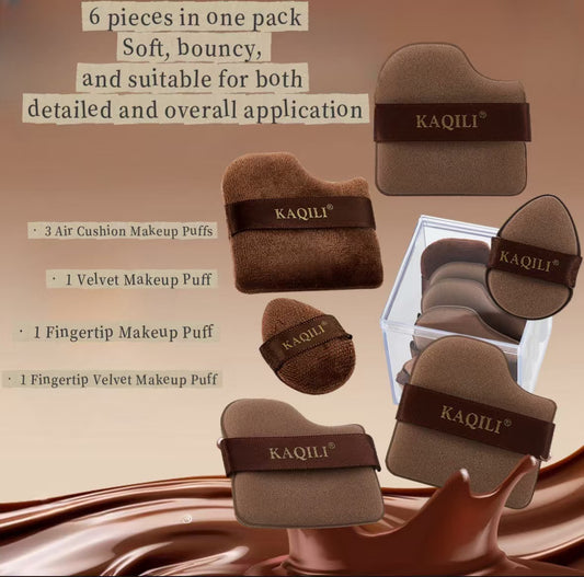 Chocolate Makeup Puffs