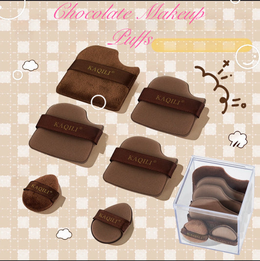 Chocolate Makeup Puffs